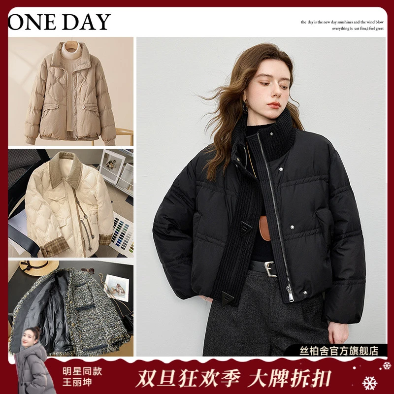 【清】丝柏舍她池冬装新款女装长袖时尚气质保暖捡漏羽绒服合集2