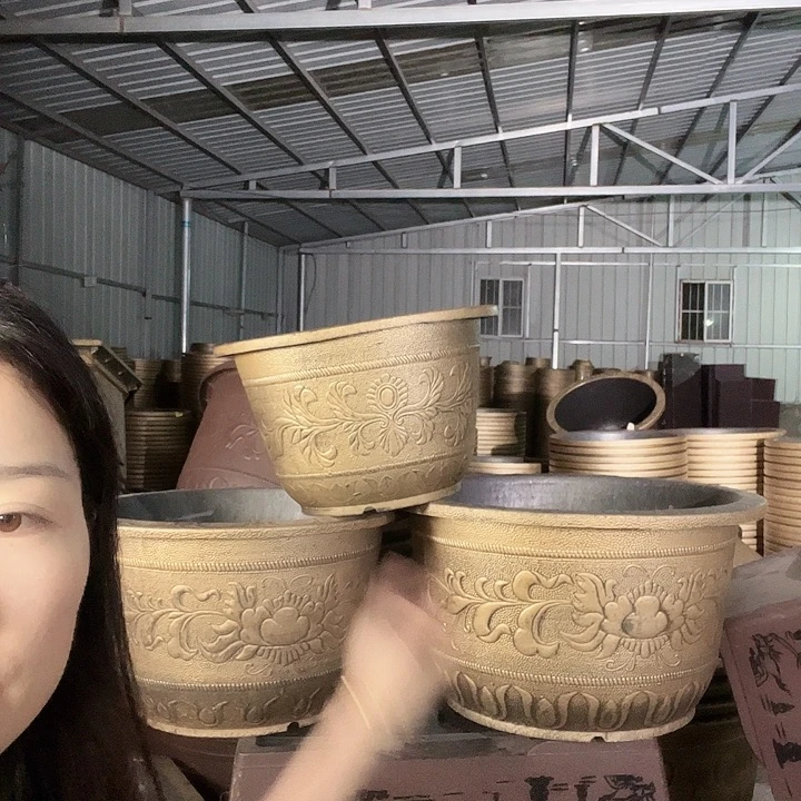 圆形60花盆3个有孔