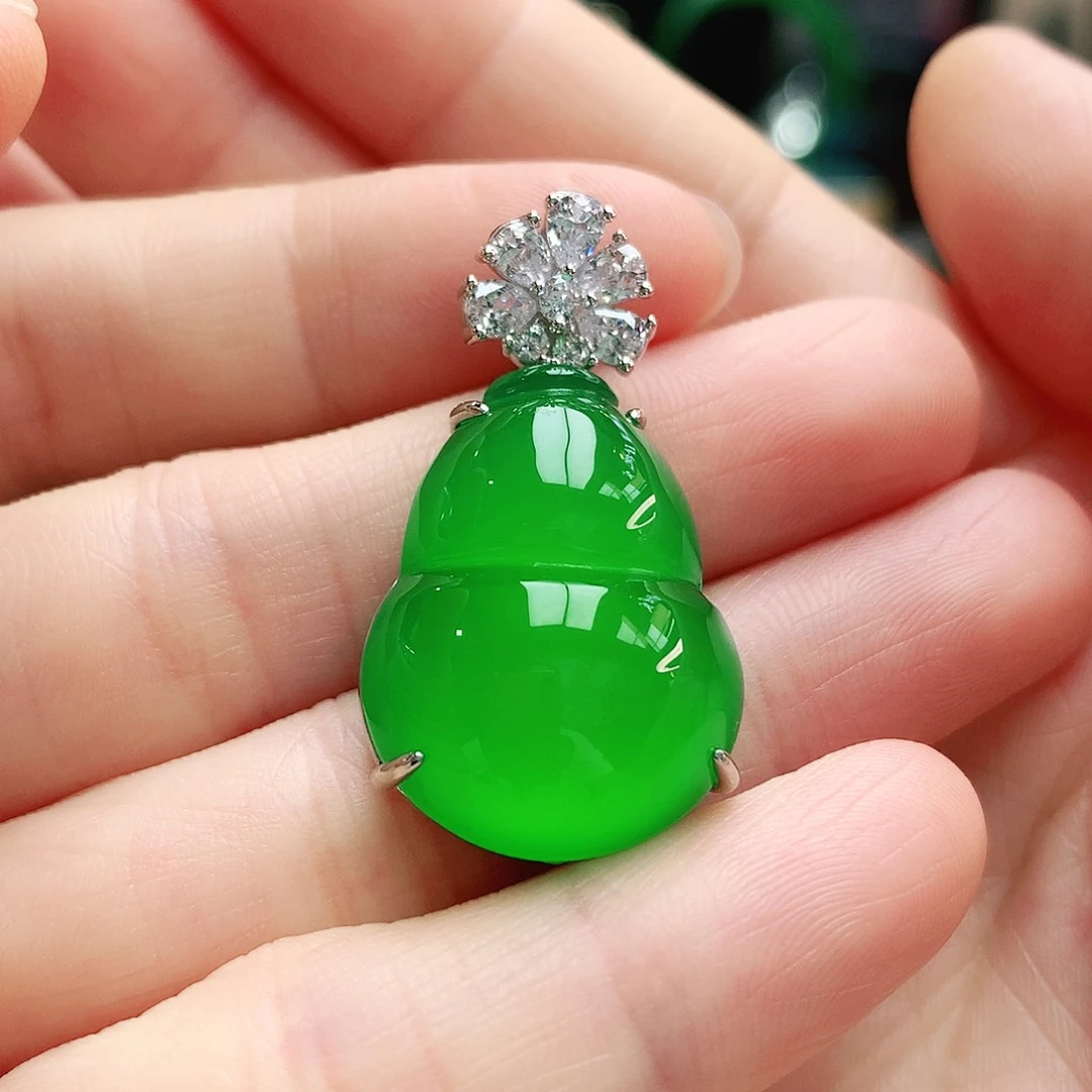 玛瑙/玉髓吊坠银S925镶嵌