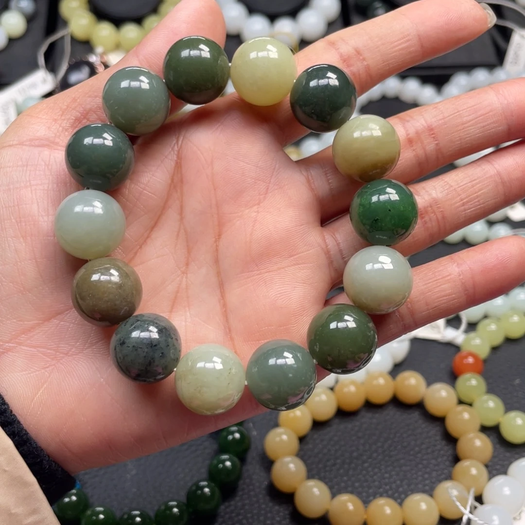 和田玉未镶嵌手链