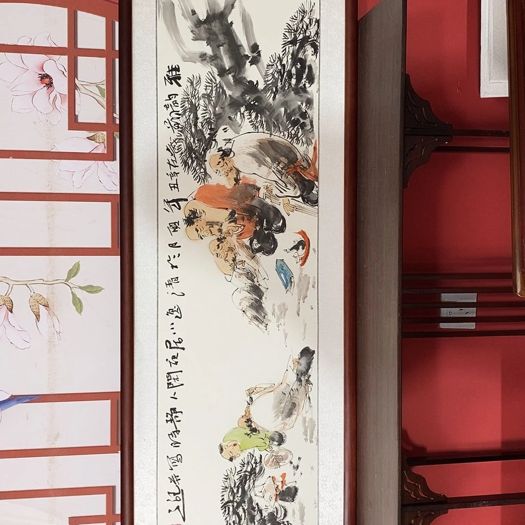 国画带框尺寸47✖️163带框包邮