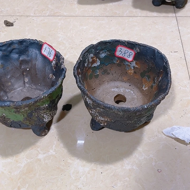 蓝*景德镇陶瓷花盆