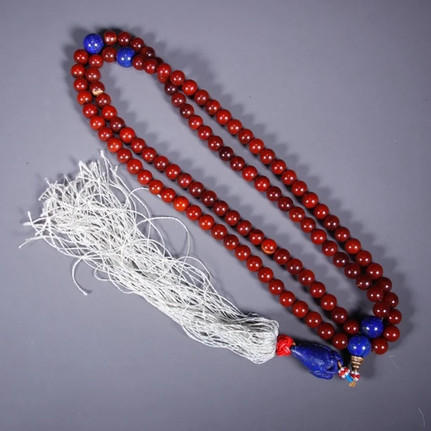 清 蜜蜡珠串 听雨轩 Z 84848