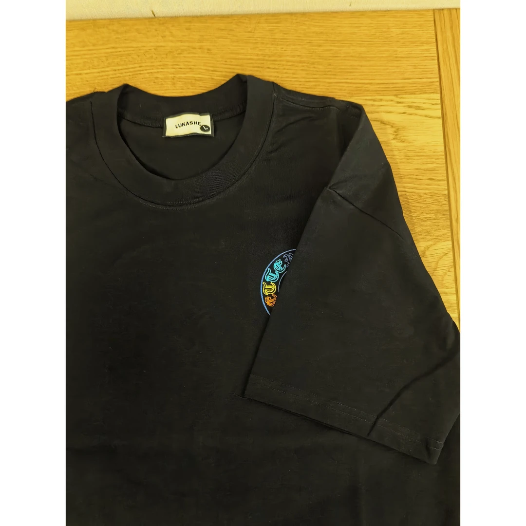 明星同款【色彩艺术家】短袖T恤夏季休闲百搭刺绣男女同款圆领