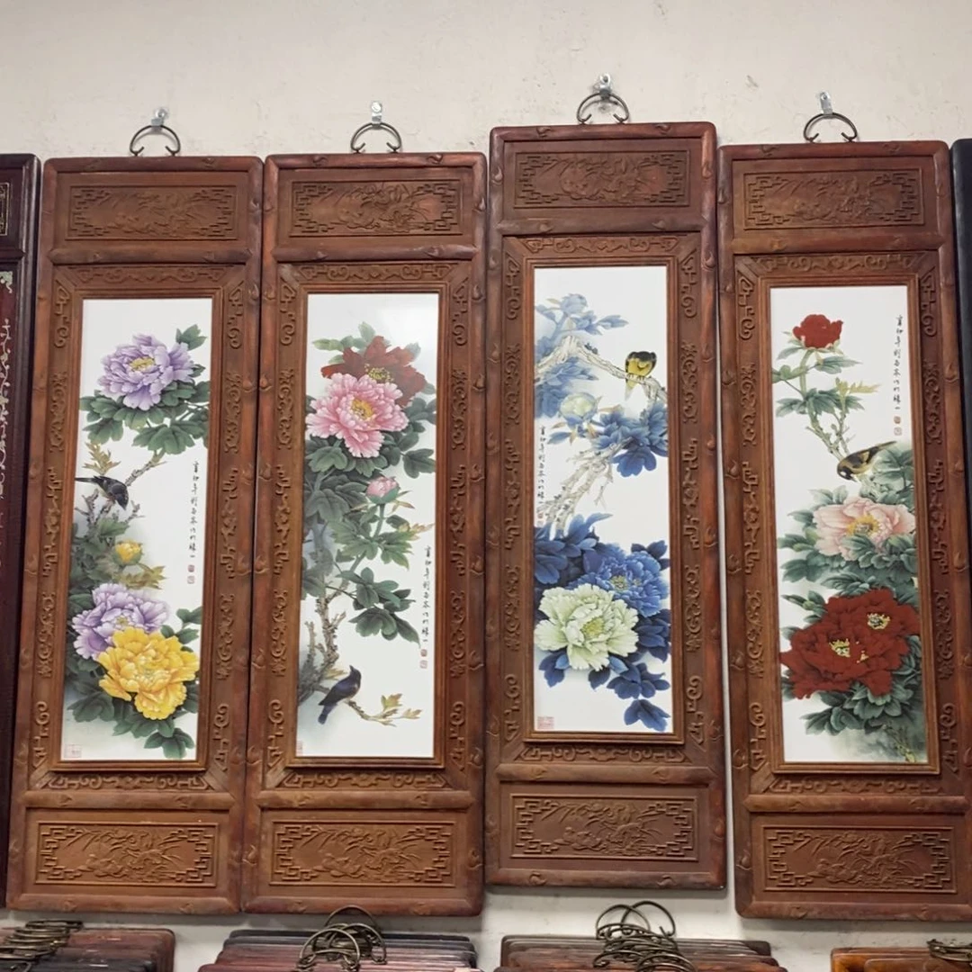 瓷片120*36*4 景德镇瓷板画柴窑烧制