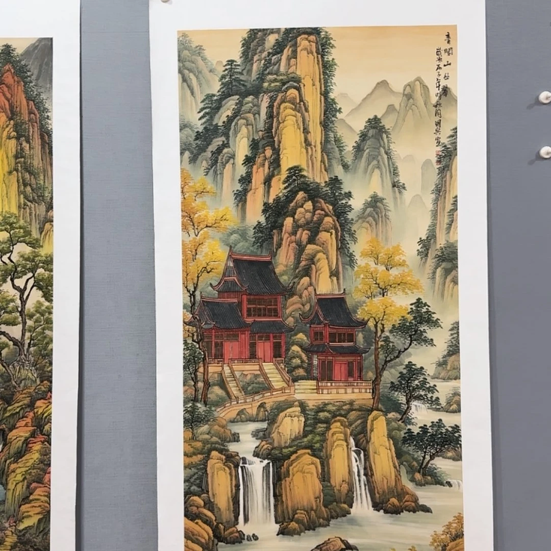 用***3国画莫国宾国画作品