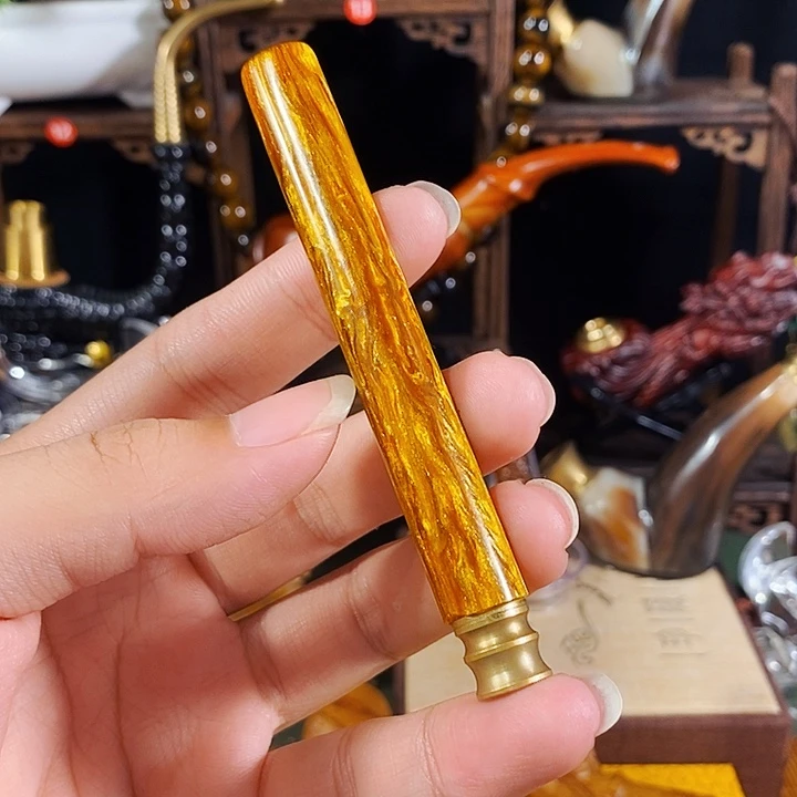 高端定制金丝楠烟嘴