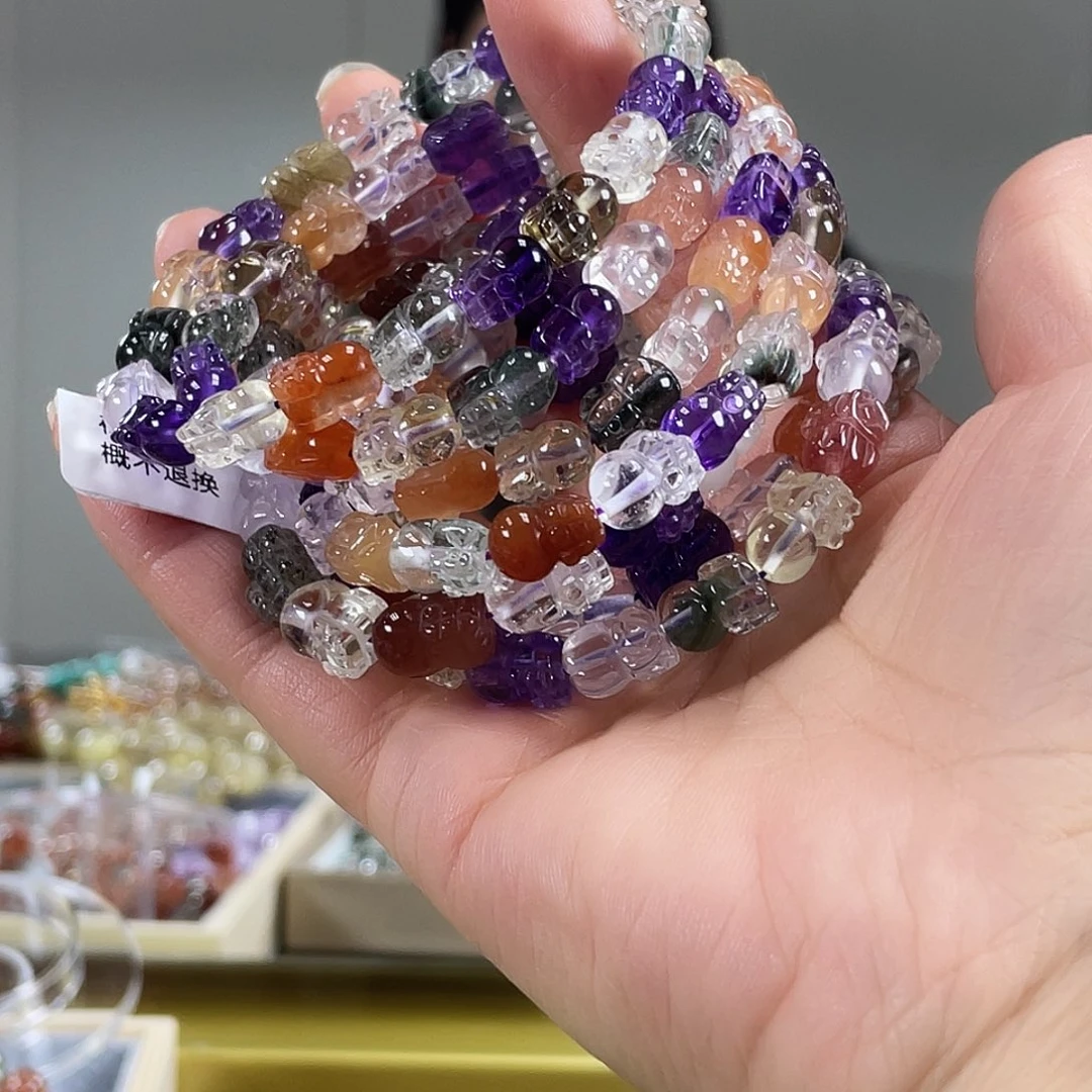 水晶手链未镶嵌貔貅多宝