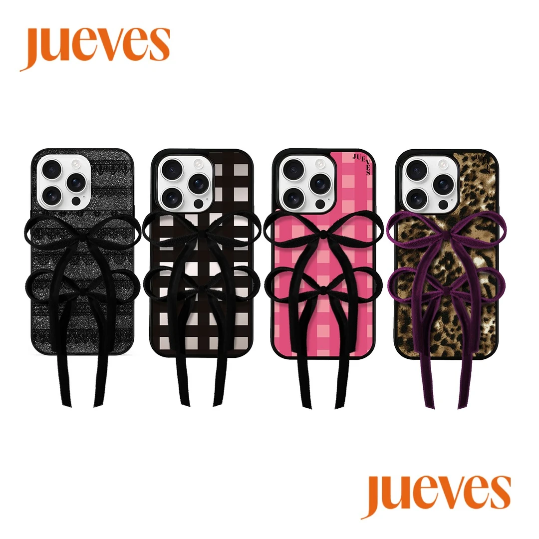 JUEVES原创设计星期四丝绒绑带手机壳系列