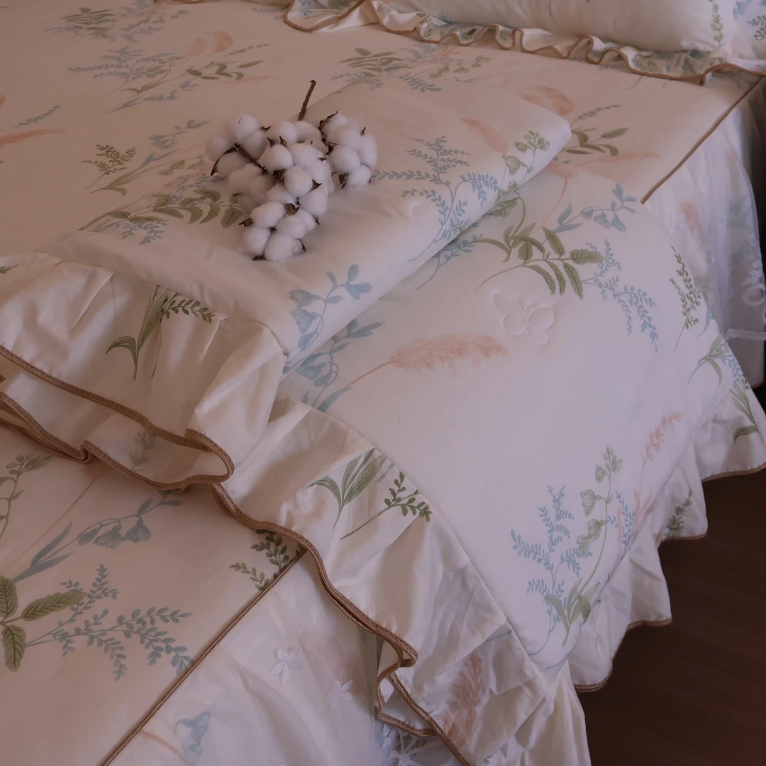 【真珍】韩式田园风A类全棉夏被单人被双人被可机洗空调被