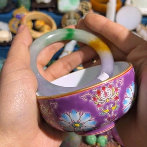瓷片半**过精美好好看漂亮大器