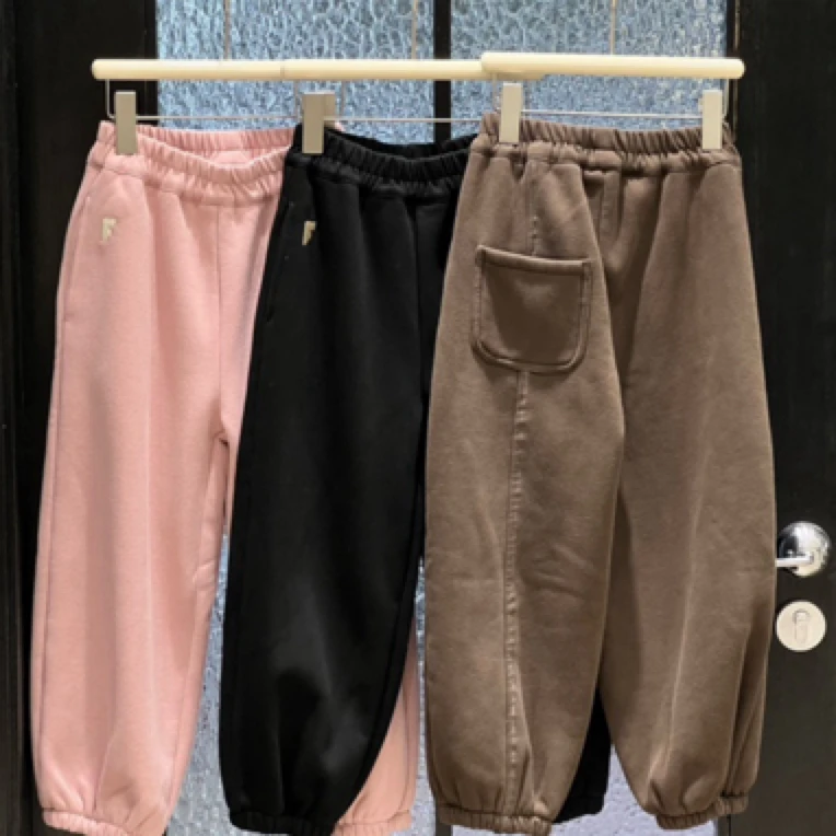 （84335）冬季女宝加绒长裤时尚休闲卫裤