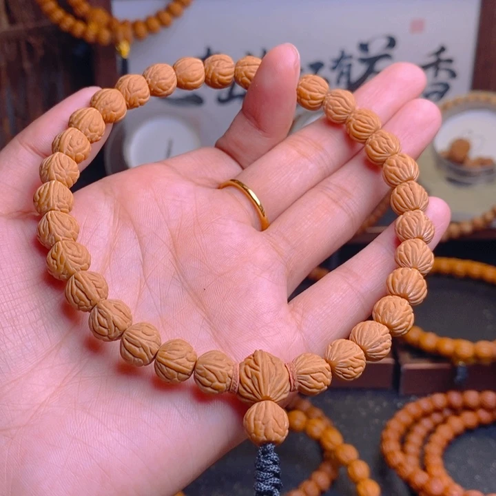 麻***郭桃核吊坠龙纹桃核