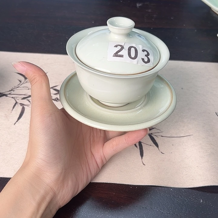 龙泉云间青瓷小米茶器