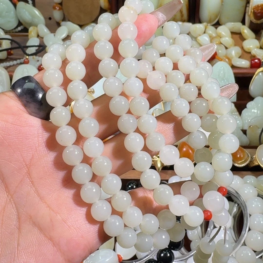 和田玉未镶嵌手链