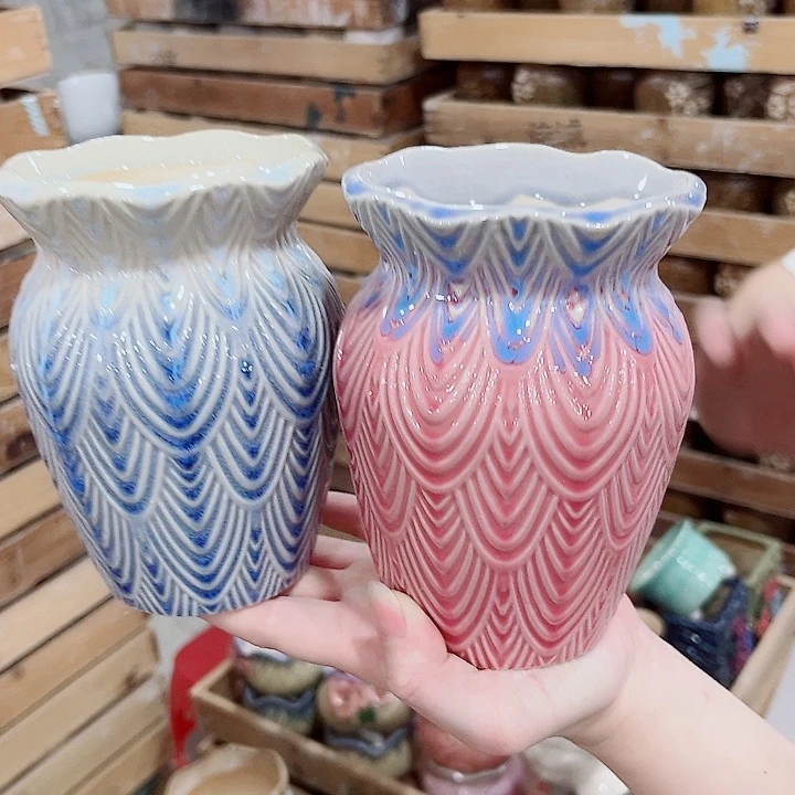 有孔.凑单10元陶瓷花盆发货！