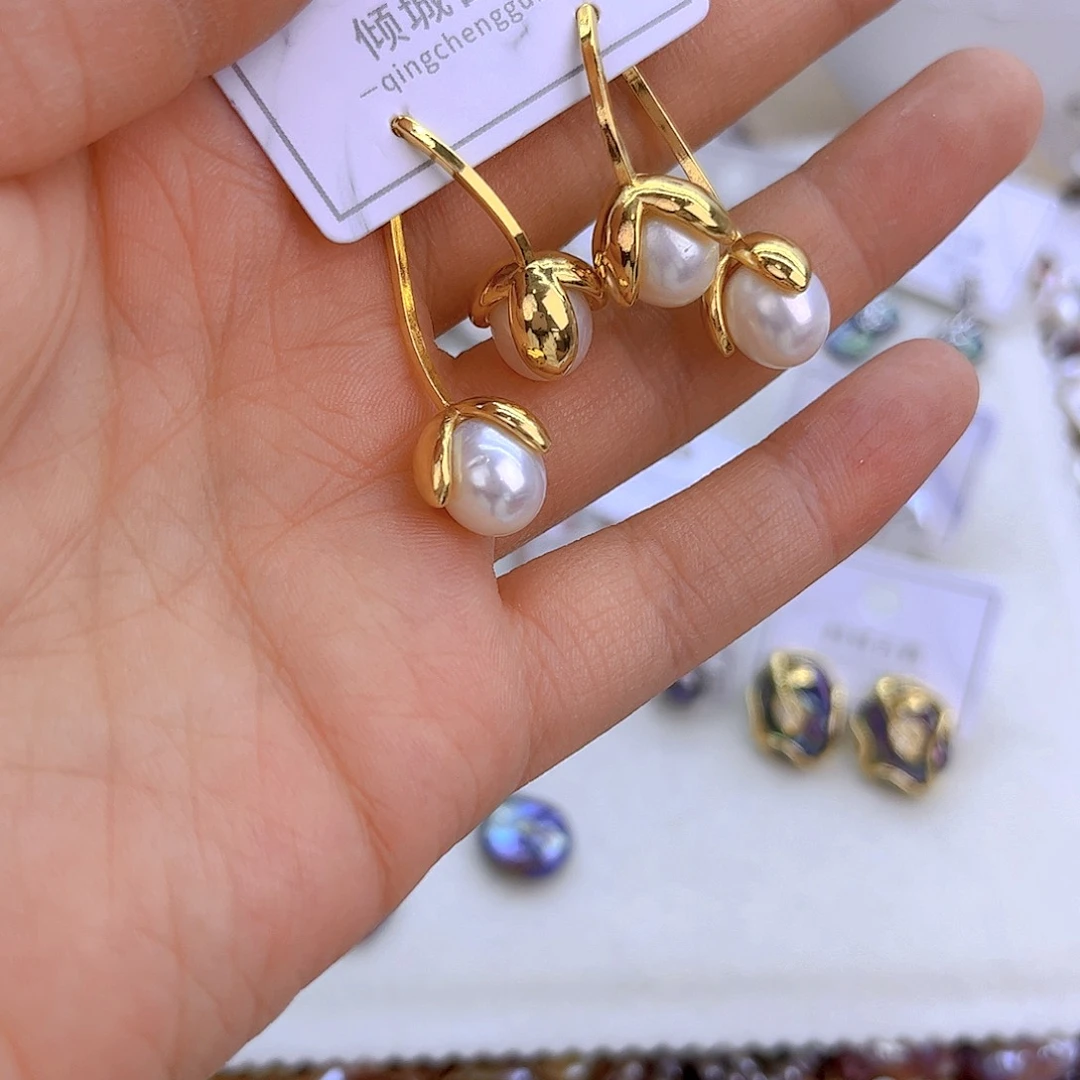 银S925镶嵌淡水珍珠项链定制872