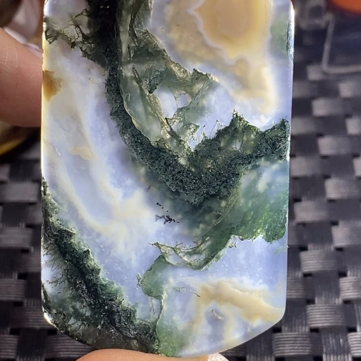 玛瑙/玉髓颈饰足银镀金镶嵌听*语