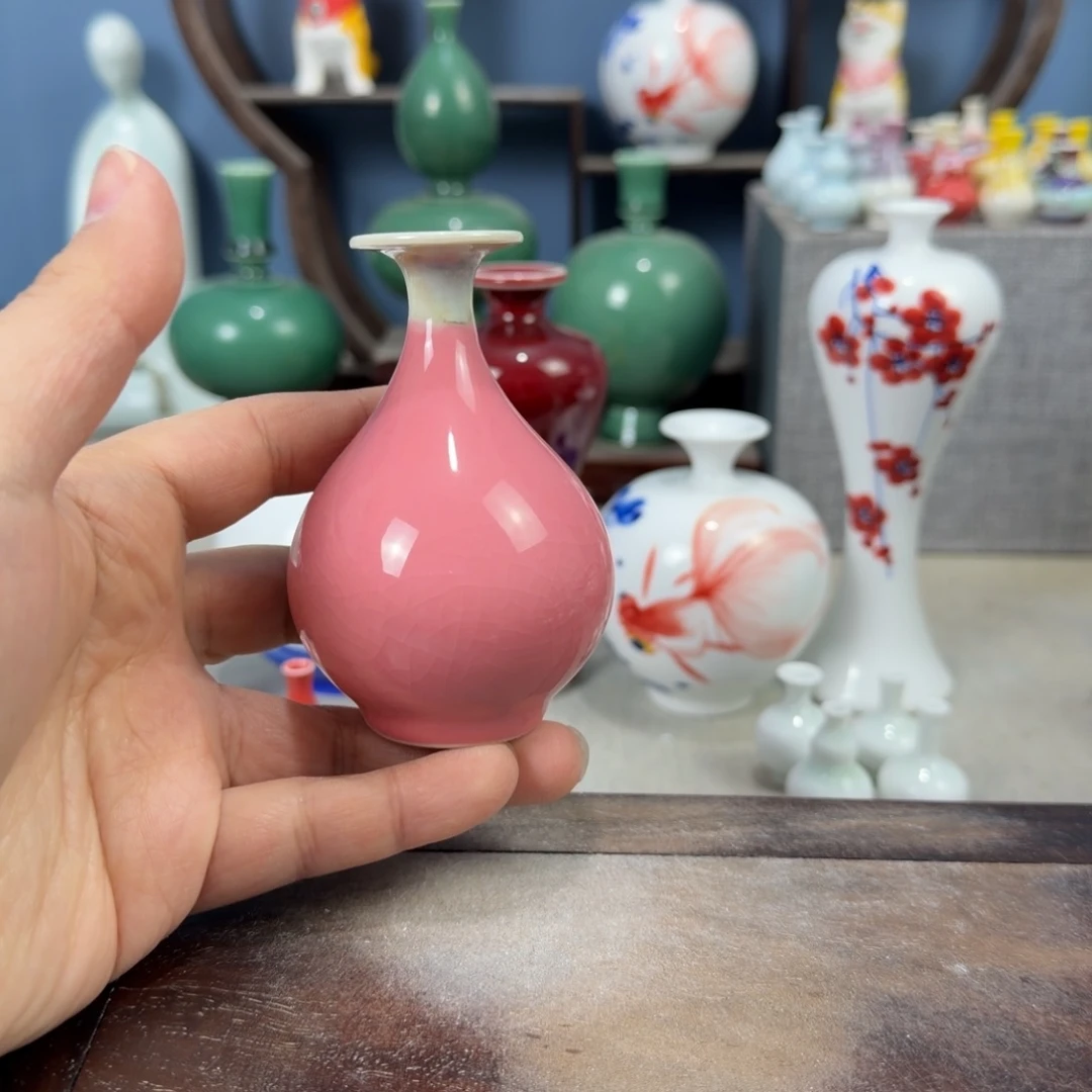 陶瓷手工小花器摆件