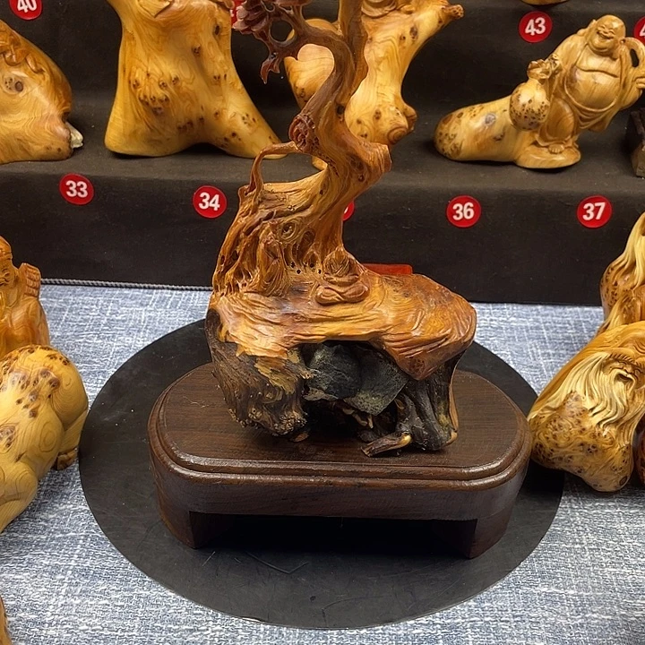 柏木（崖柏）无相摆件