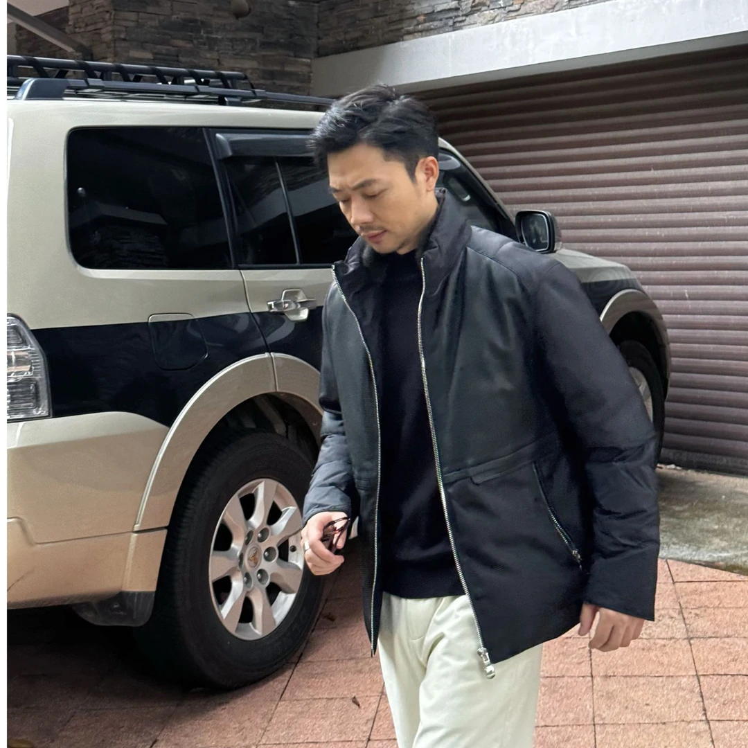 【指挥官】水貂毛领白鹅绒绵拼接可拆卸短款羽绒服冬季YSR857800