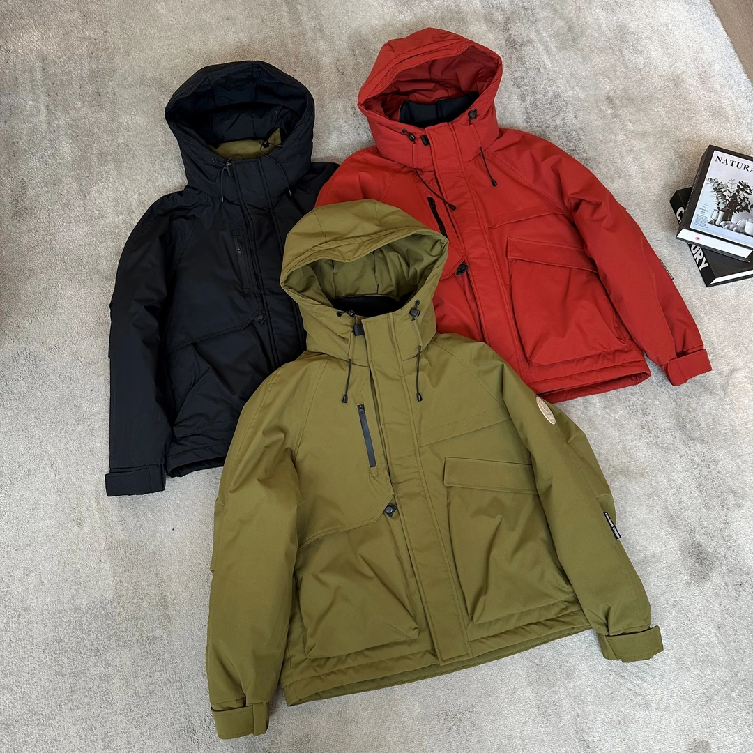 【米可家】全家福90白鸭绒男女同款冲锋衣羽绒服外套24909