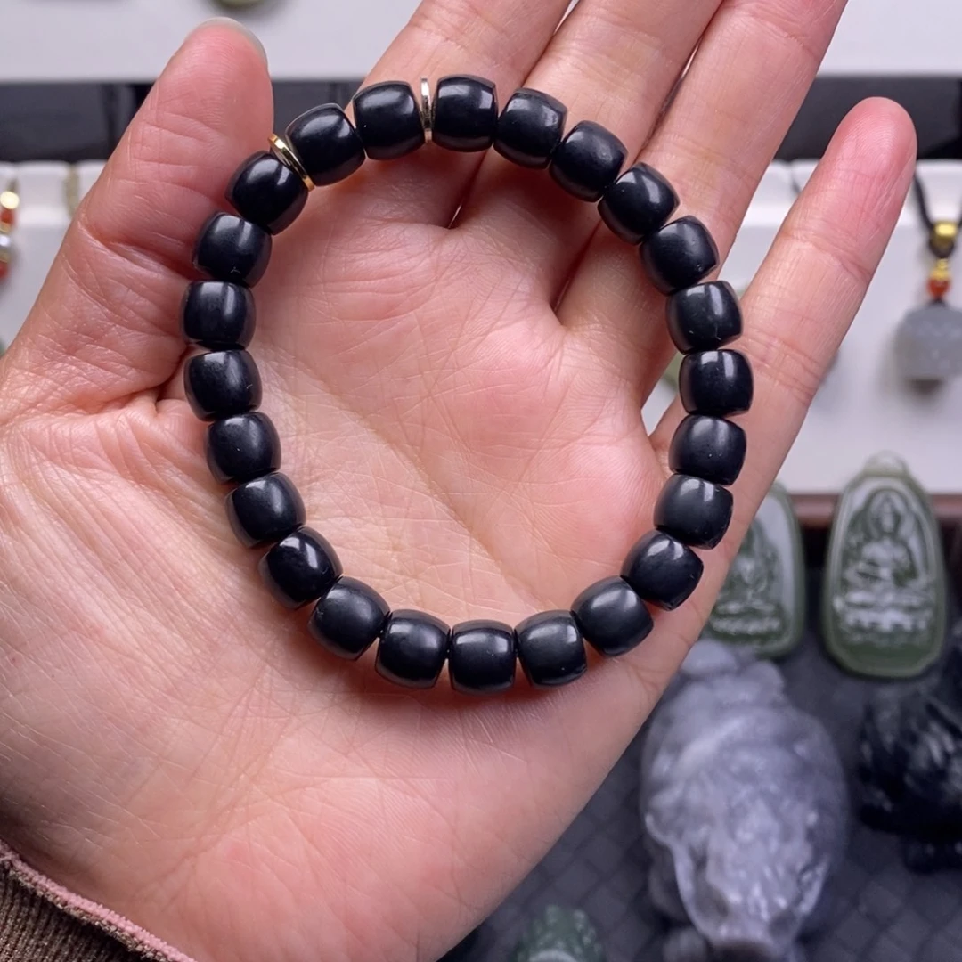 冰***雨和田玉未镶嵌手链和田玉手串