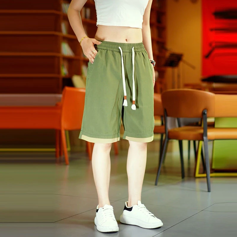 运动短裤男款夏季外穿2025新款纯棉美式男士五分裤男生休闲裤