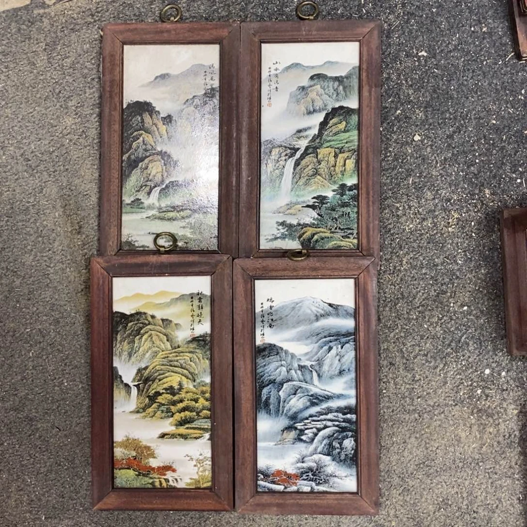 瓷片30*16*4 景德镇瓷板画柴窑烧制