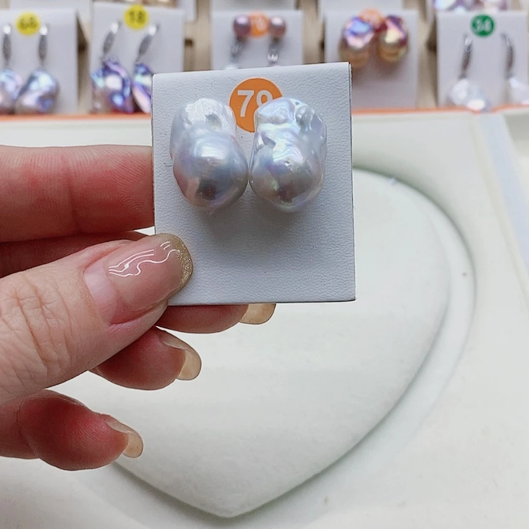【闪购商品】淡水珍珠耳饰银S925镶嵌q**i