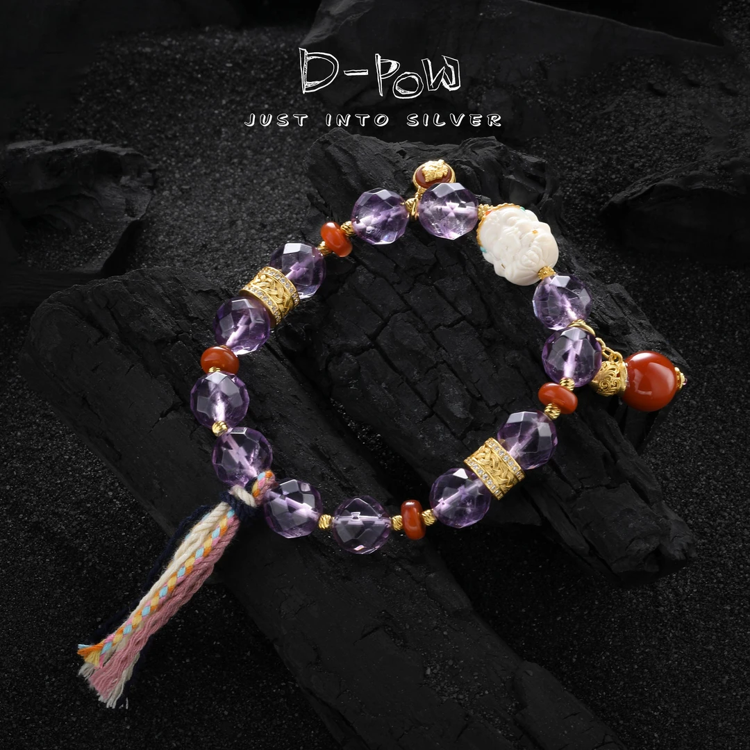 灯小炮【紫进】手串（DXP155）（紫水9.5~10mm）