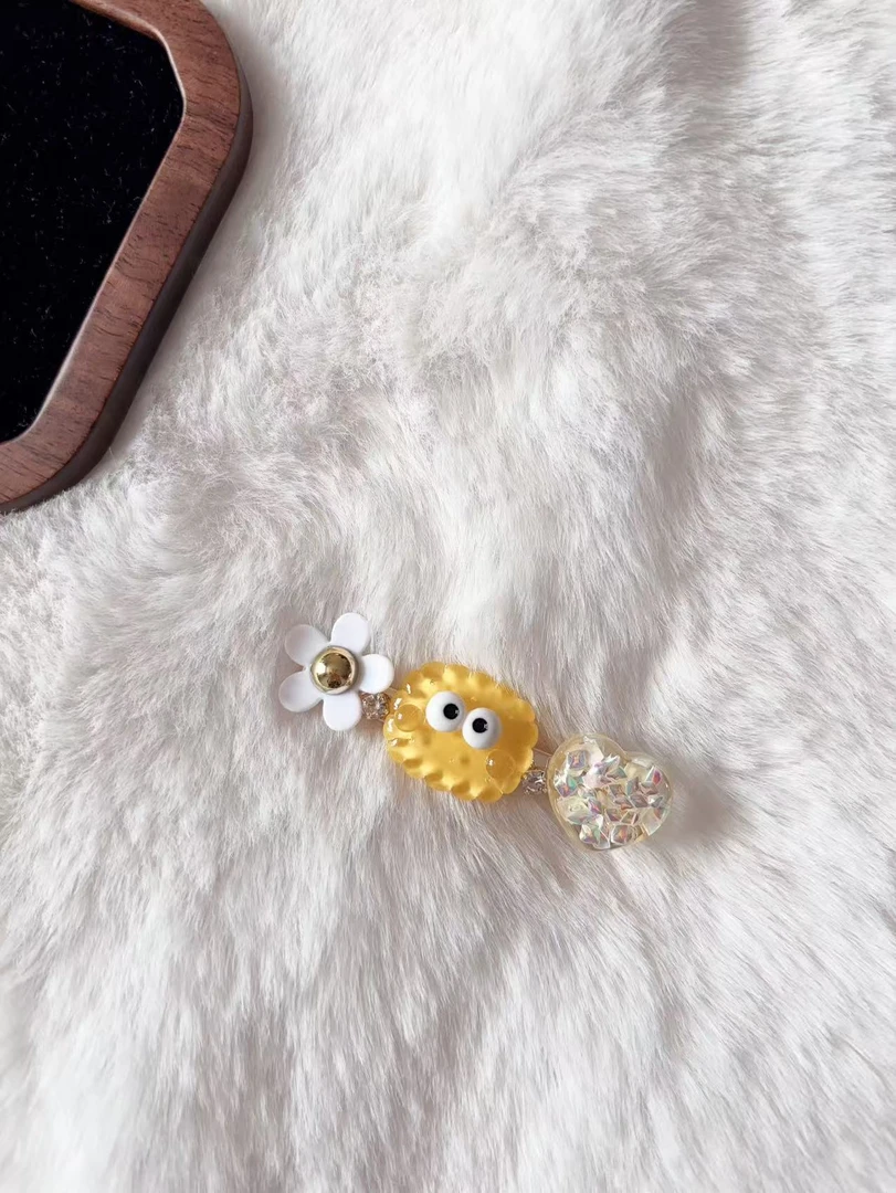 可爱甜美卡通侧边夹A215