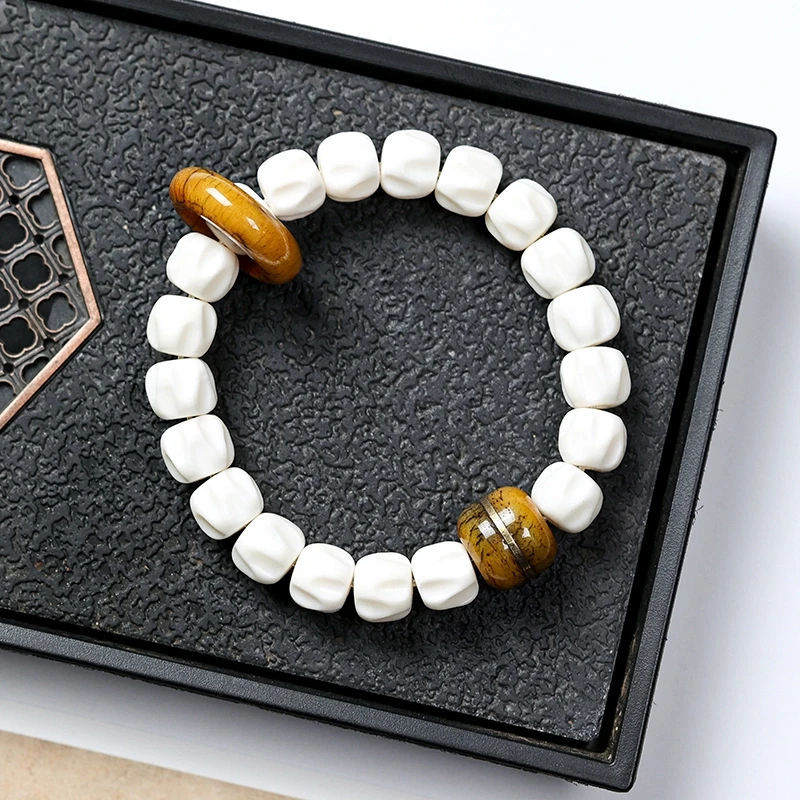 非金属皮质手链 养殖鹿角1.2百香+顶珠+跑环手链  男女同款