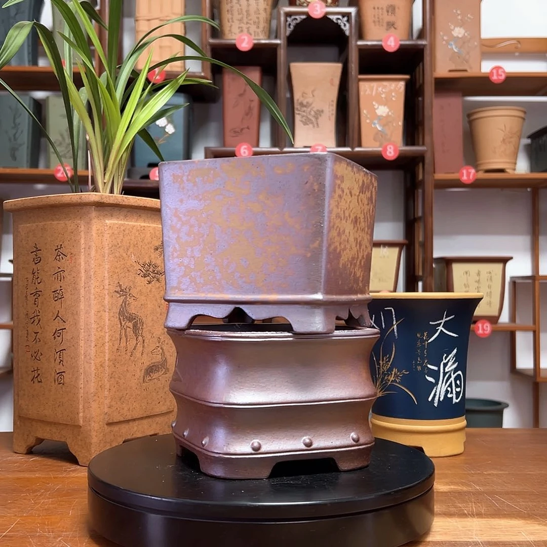 紫砂花盆周之夏精品紫砂花盆