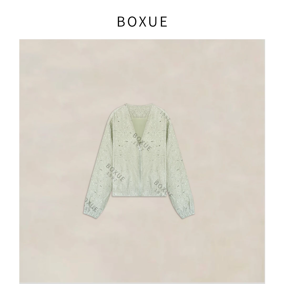 BOXUE‘’曼波‘’2025春季新款高级感开衫轻奢 外套#250319W1205