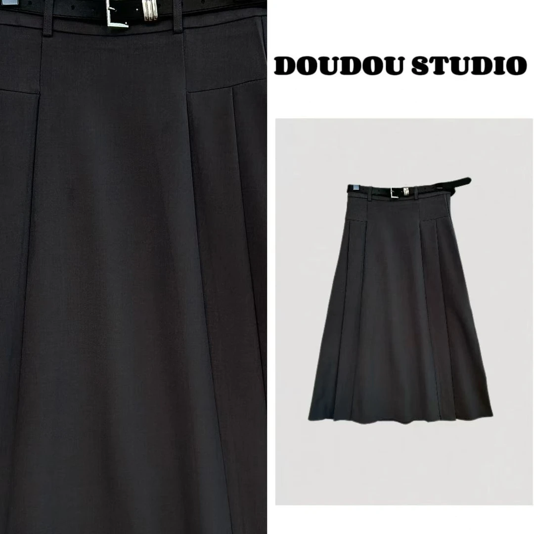 【兜兜】奥利小巴黎 夏季新款TR西装半身长裙 井9960