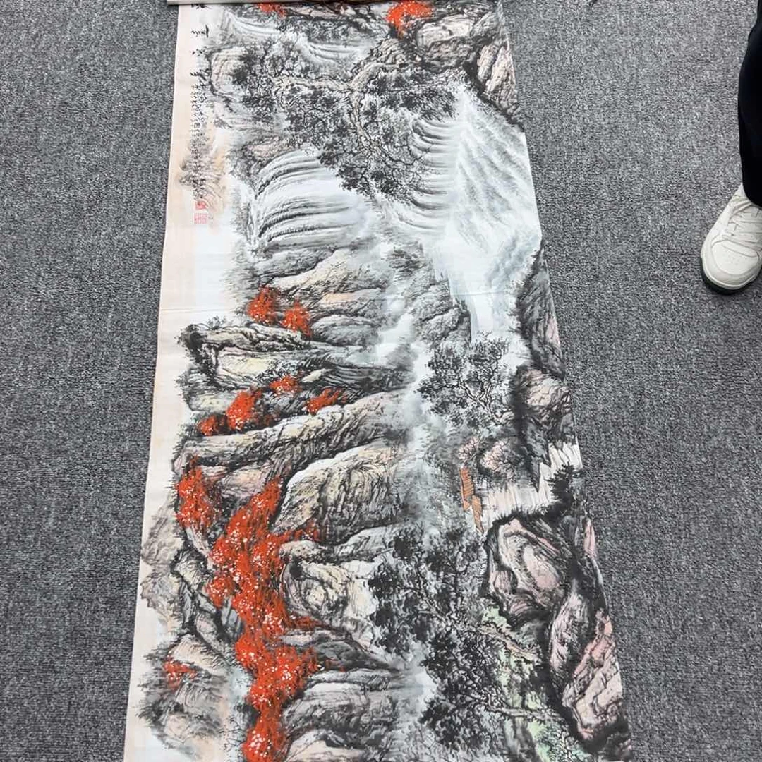 国画纯手工制作的