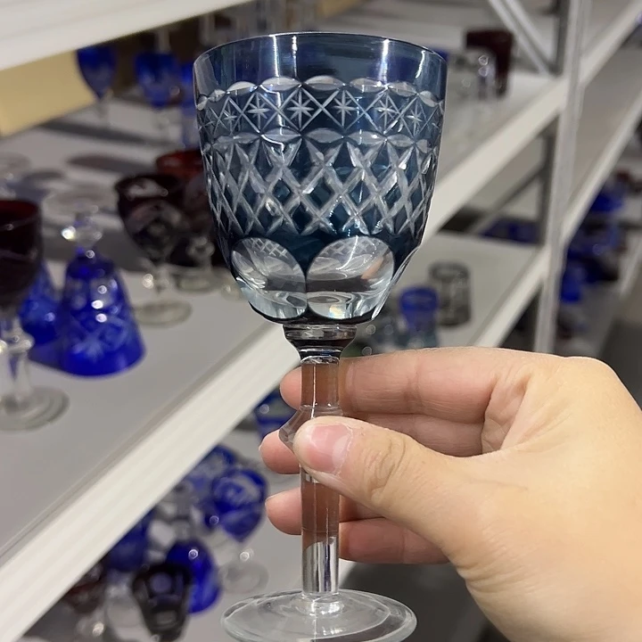 水晶玻璃平底款微瑕一个