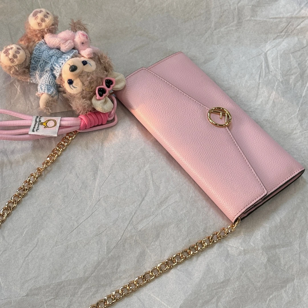 95新 FENDI/芬迪 芬迪粉色钱包/4280491