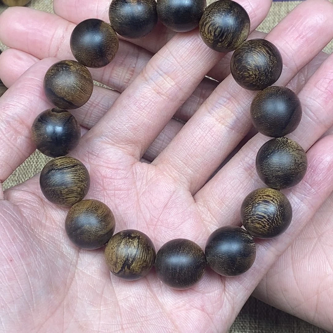 沉香手串越南芽庄白棋楠