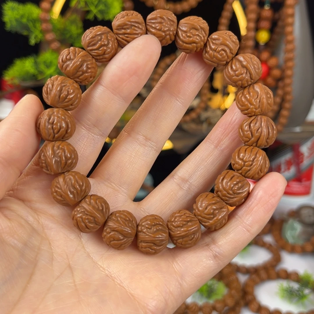 k***m手串桃核秦岭野生桃核手串