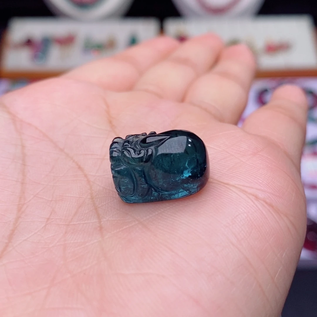 未镶嵌珠宝半成品碧玺貔貅d