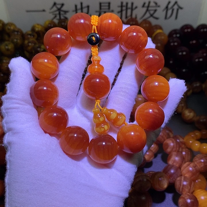 松木（琥珀木）手串/手链1.8 包浆高货