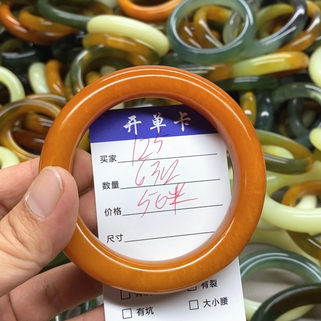 未镶嵌蛇纹石玉手镯