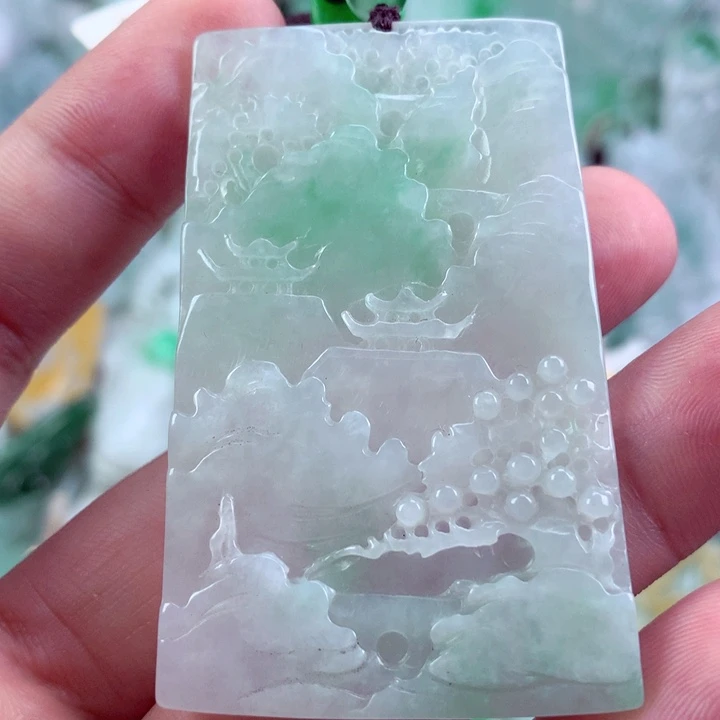 翡翠未镶嵌吊坠(不含链)