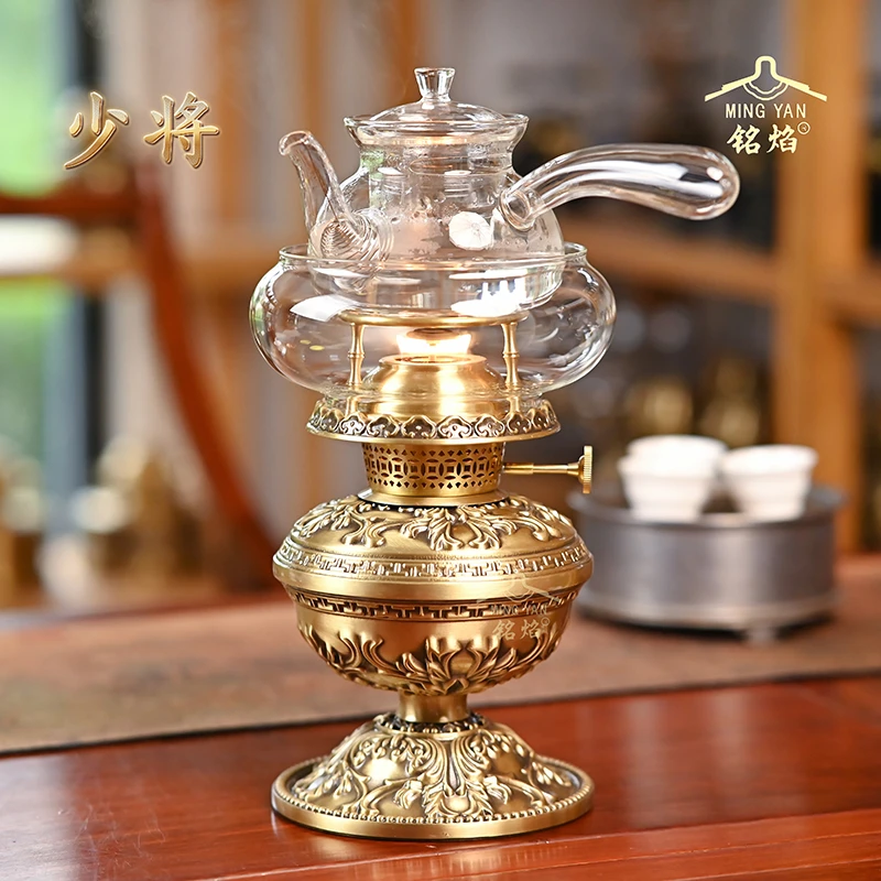 【铭焰】少将茶灯  空气灯  茶艺煮水灯观火煮茶炉