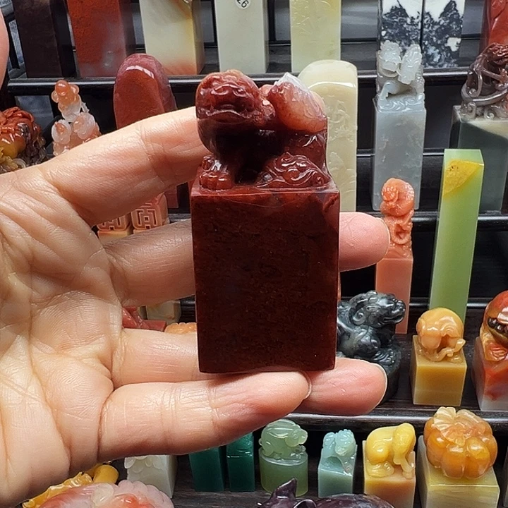 风***合印石寿山石寿山石手工雕刻