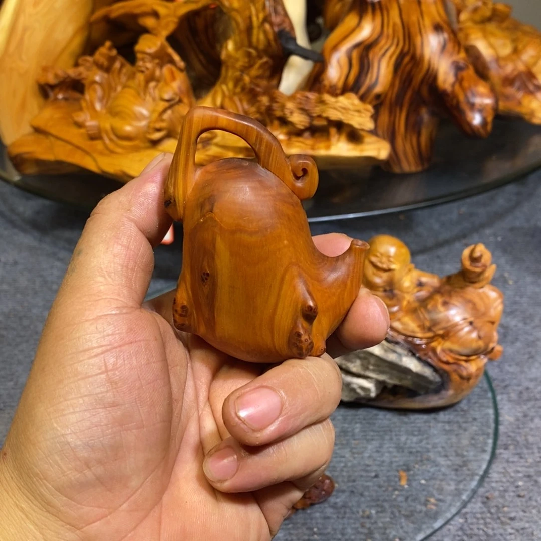 柏木（崖柏）木雕工艺品摆件家居崖柏手串崖柏
