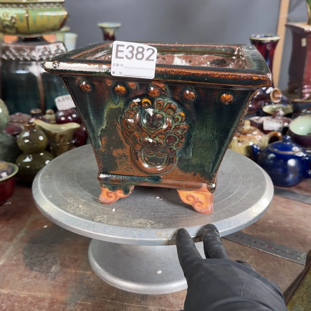 半****花盆紫砂382     瑕疵品
