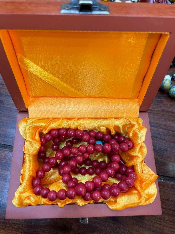 红姑娘脖挂108颗带礼盒